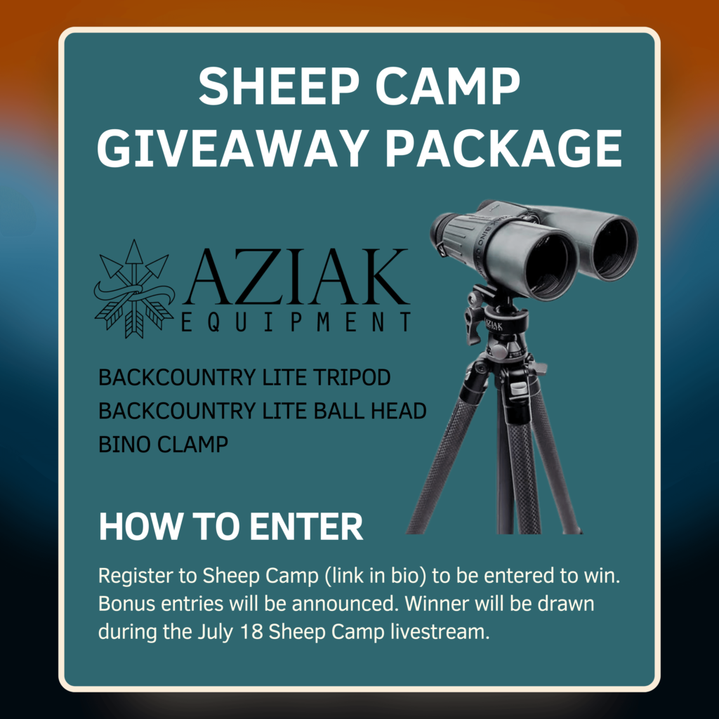 Sheep Camp 2024 sponsor is Aziak Equipment.