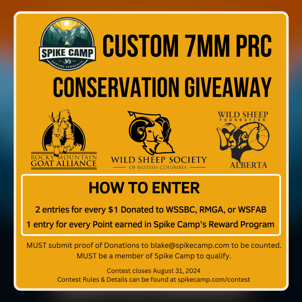 Spike Camp Rewards Prize Draw - 7mm PRC Custom Rifle Entry Rules