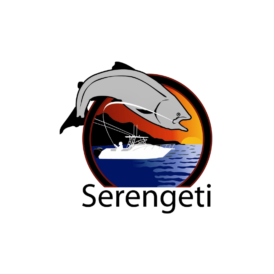 Serengeti Fishing Charters logo as a Spike Camp Brand Partner.