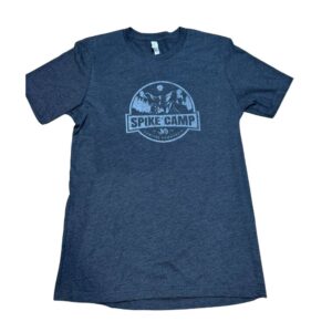 Spike Camp logo T-Shirt with distressed style.