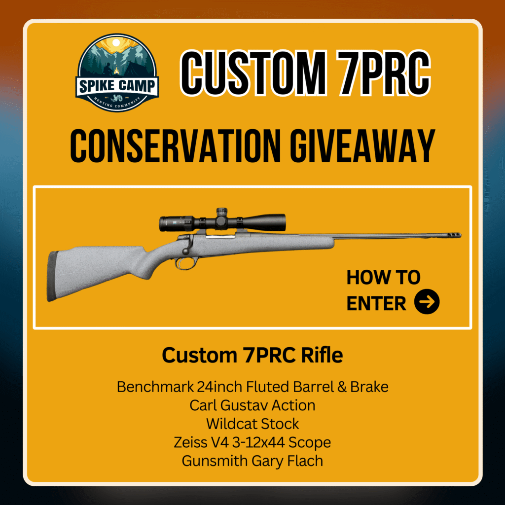 Spike Camp Custom 7PRC Conservation Giveaway